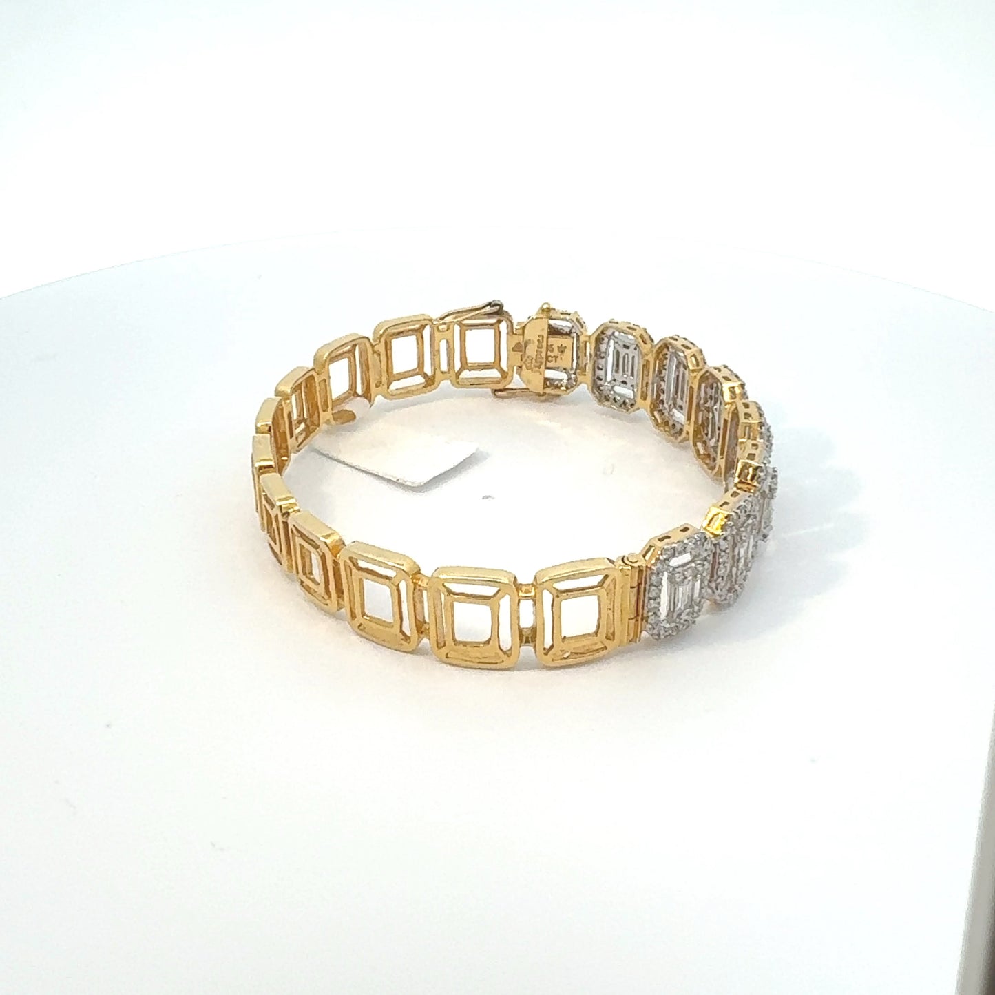 Emerald Cut Diamond Bracelet