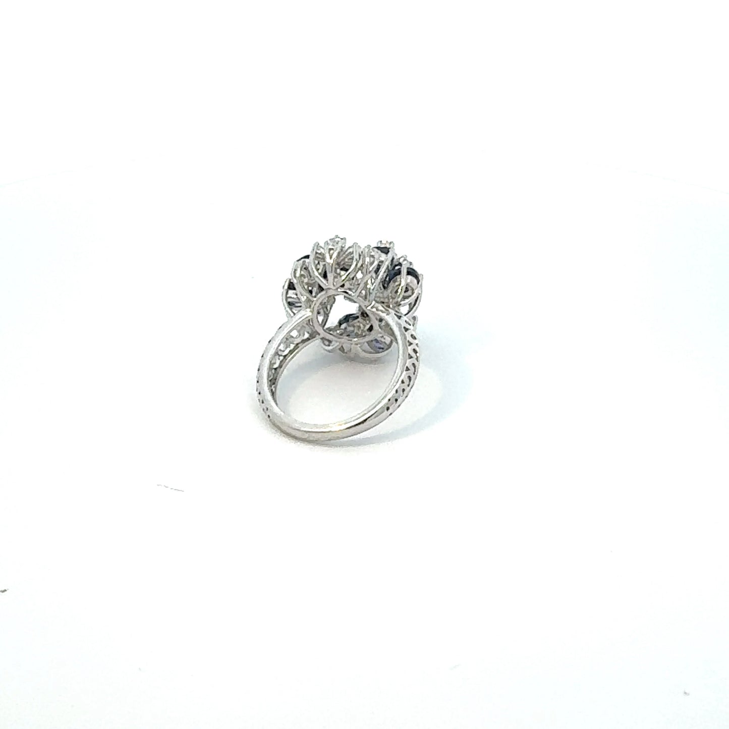 Floral Diamond & Sapphire Cocktail Ring