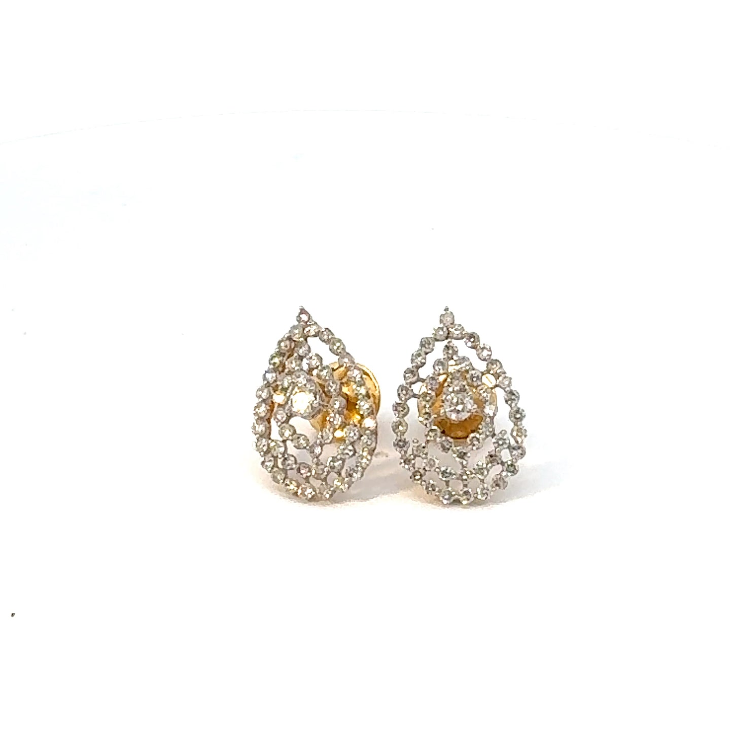 Drop Shape Natural Diamond Earrings