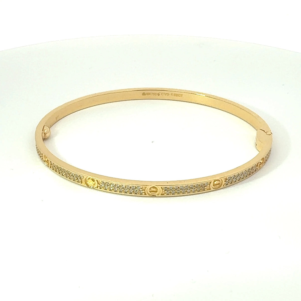 Slim Love Screw  All Diamond Bracelet Inspirational