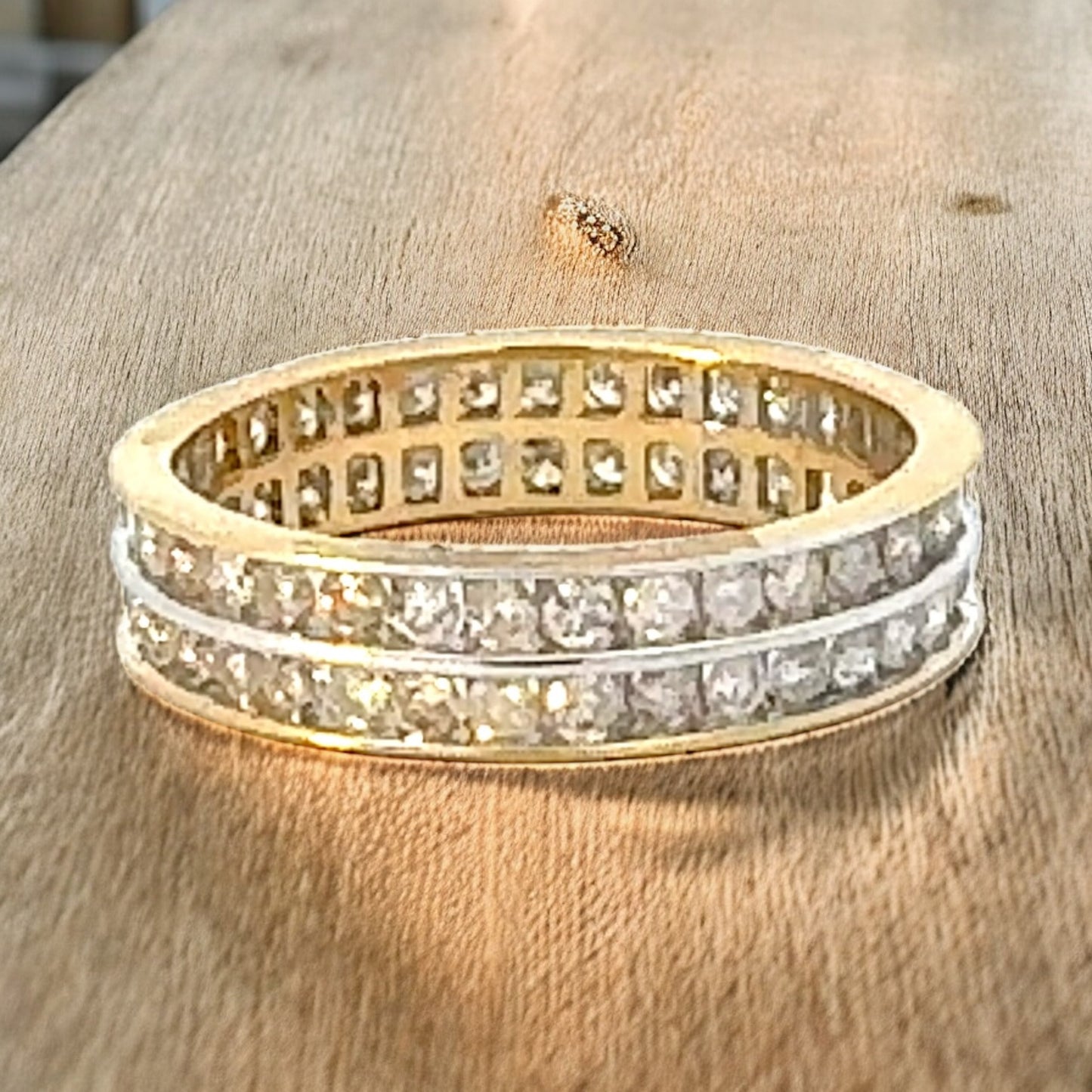 Diamond Channel Eternity Band