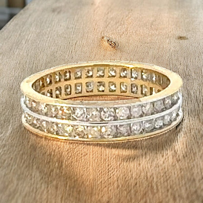 Diamond Channel Eternity Band