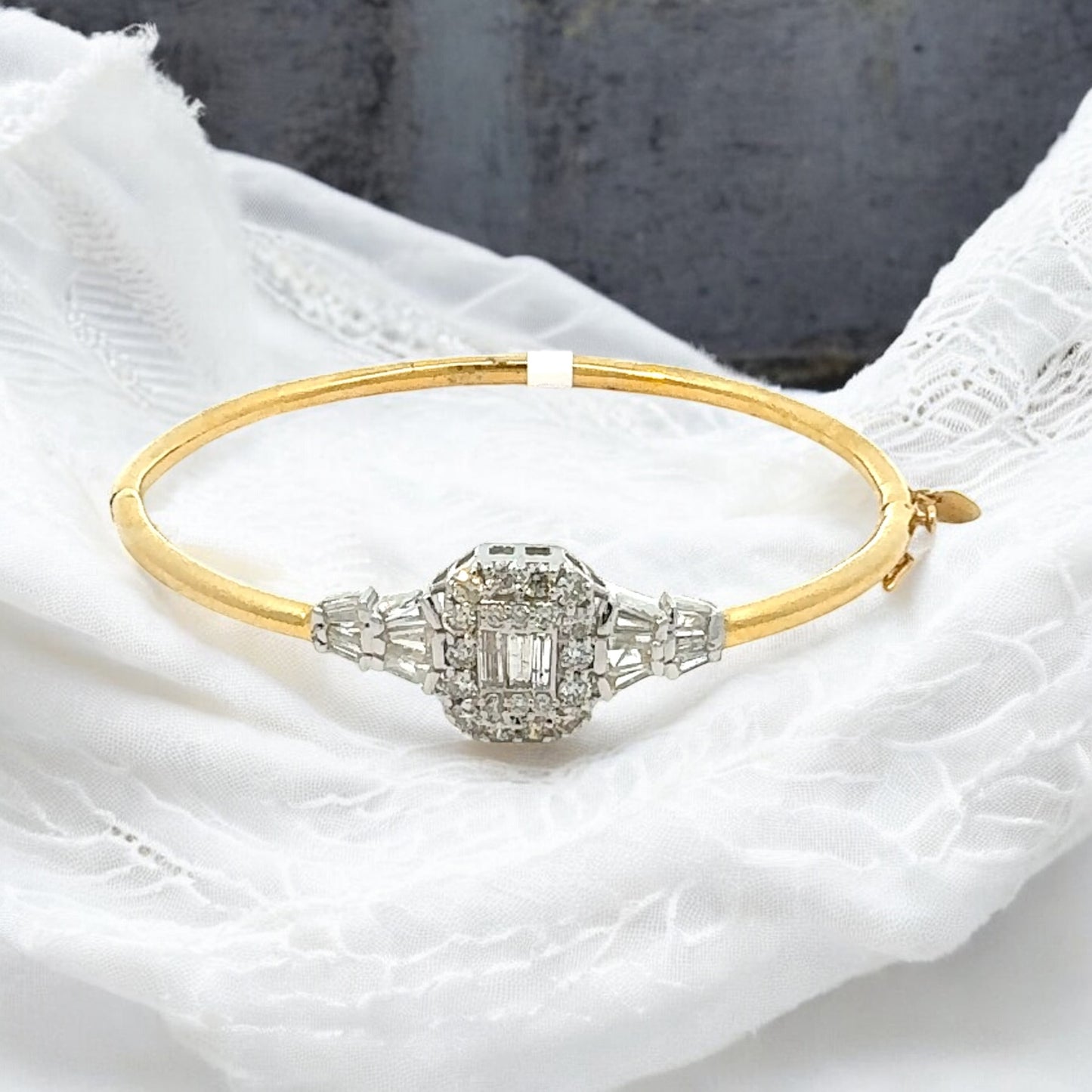Emerald Cut Diamond Illusion Bracelet