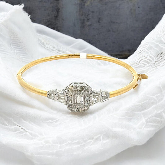 Emerald Cut Diamond Illusion Bracelet