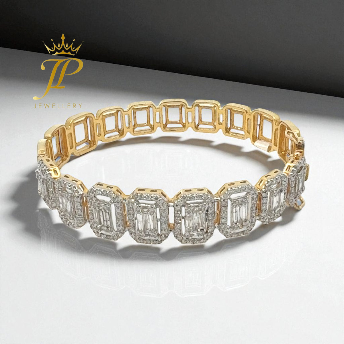 Emerald Cut Diamond Bracelet