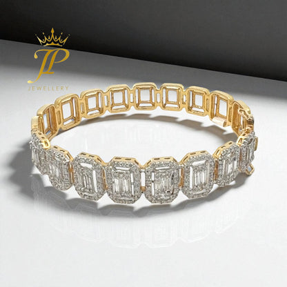 Emerald Cut Diamond Bracelet