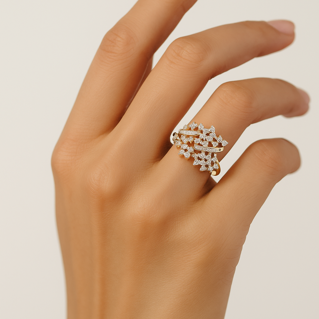 Splash Sparkle Natural Diamond Ring