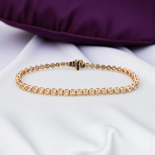 Tennis Bracelet in Rose Gold