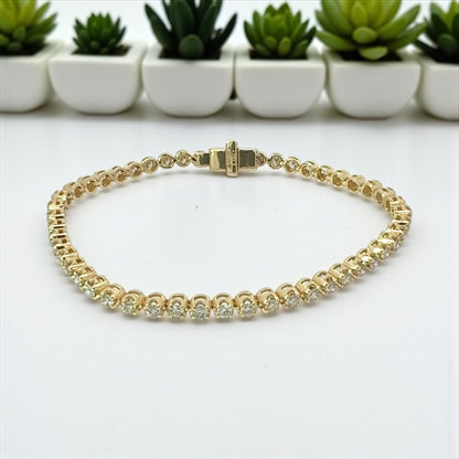 Tennis Bracelet Yellow Gold