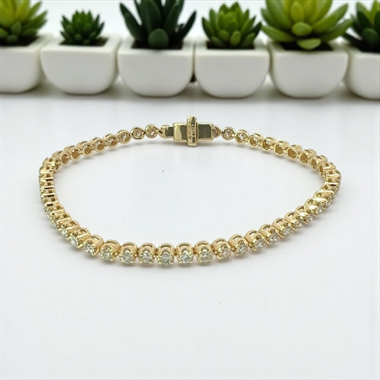Tennis Bracelet Yellow Gold