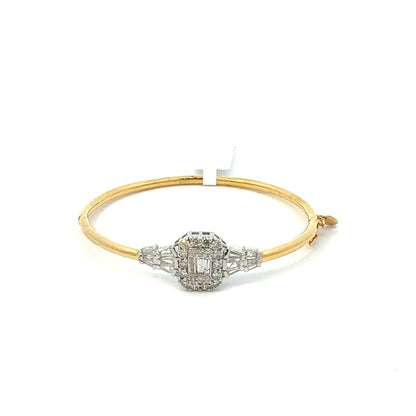 Emerald Cut Diamond Illusion Bracelet