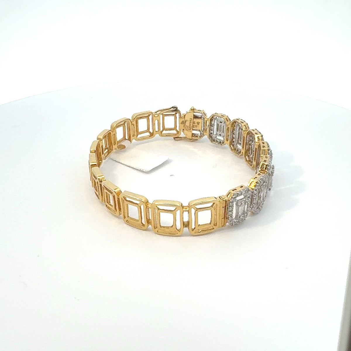 Emerald Cut Diamond Bracelet