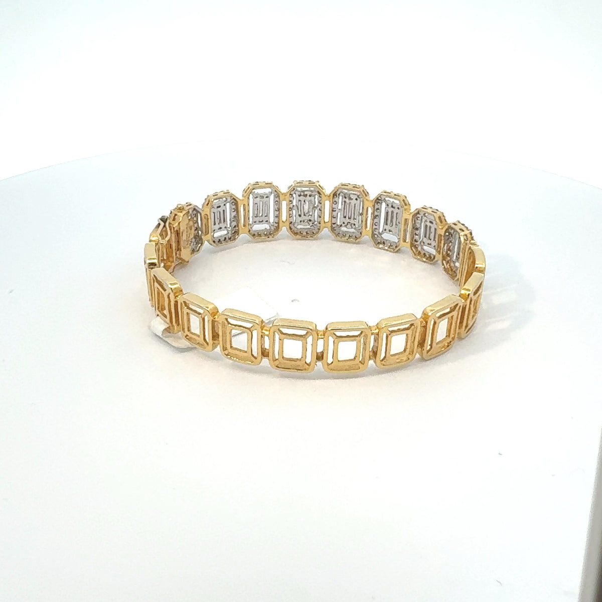 Emerald Cut Diamond Bracelet