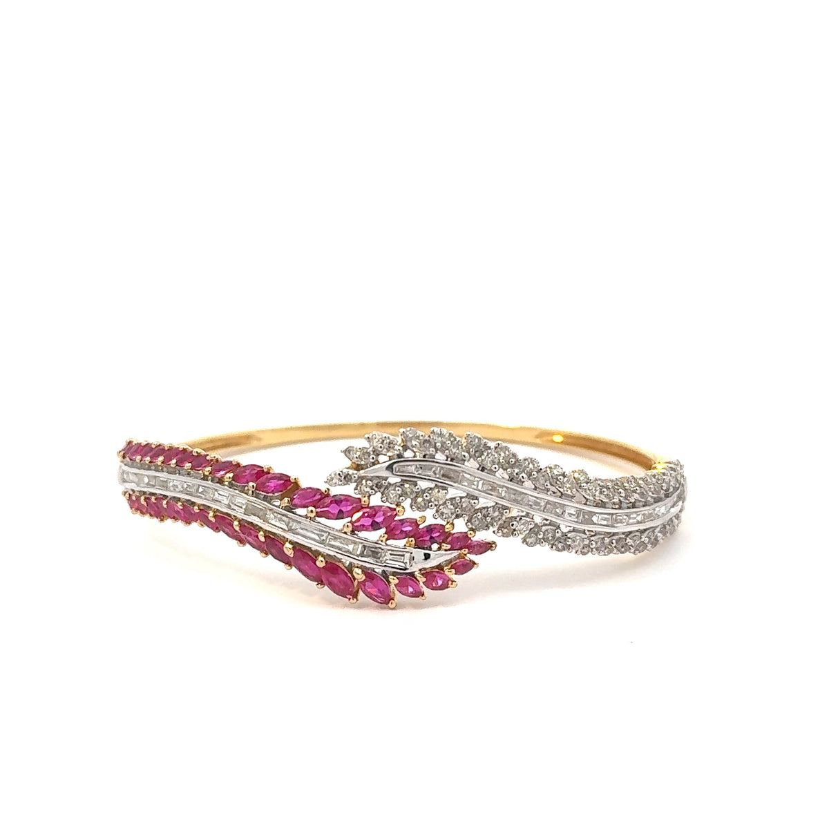 Ruby Leaf Bracelet