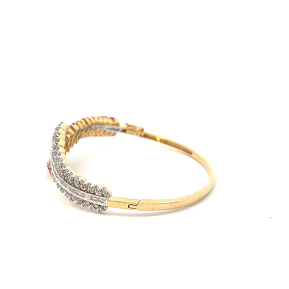 Ruby Leaf Bracelet