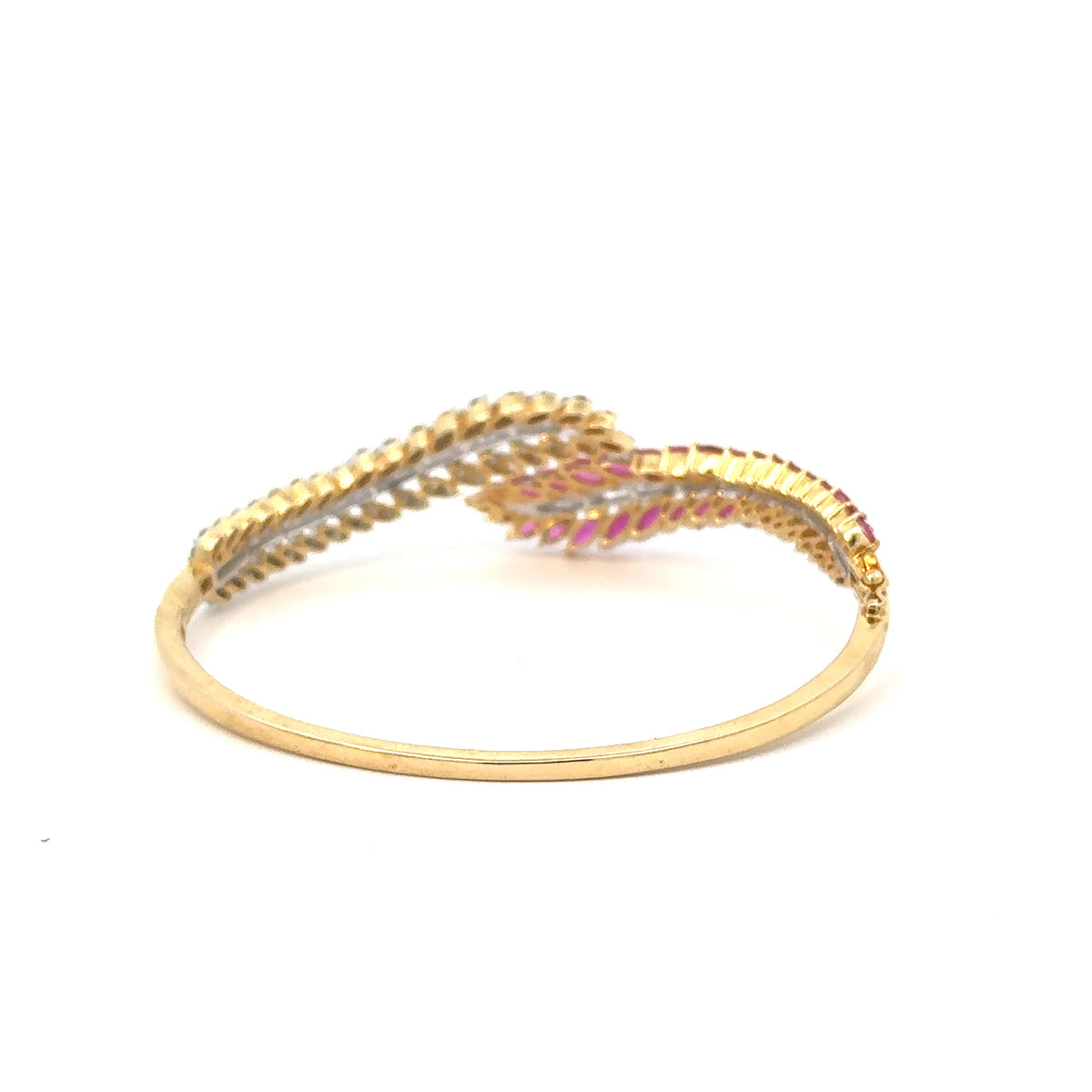 Ruby Leaf Bracelet