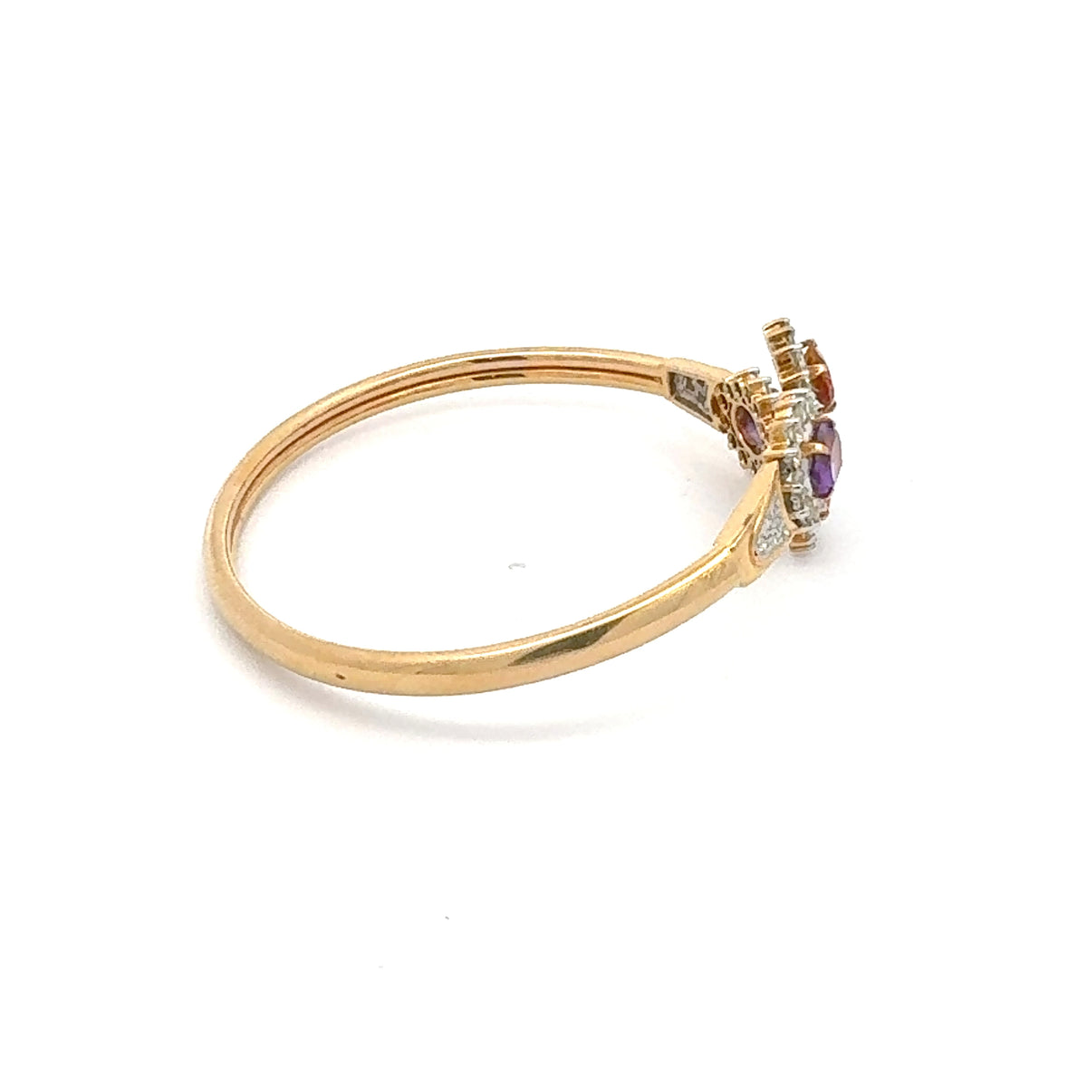 Citrene & Amethist Soft Bracelet