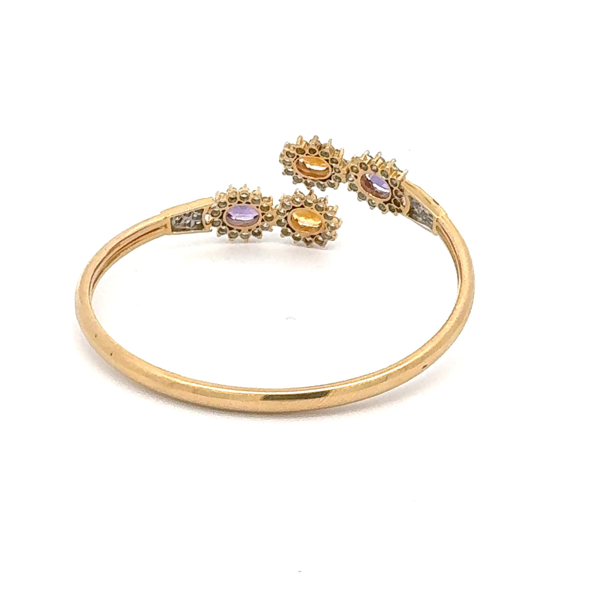 Citrene & Amethist Soft Bracelet