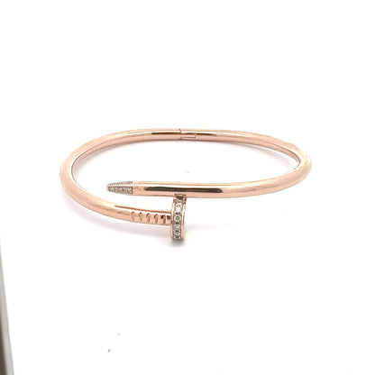 Nail It Rose Gold With Natural Diamonds