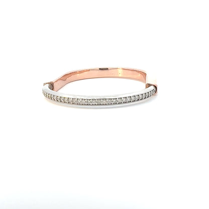 Tiff Inspired Lock Bracelet Natural Diamonds