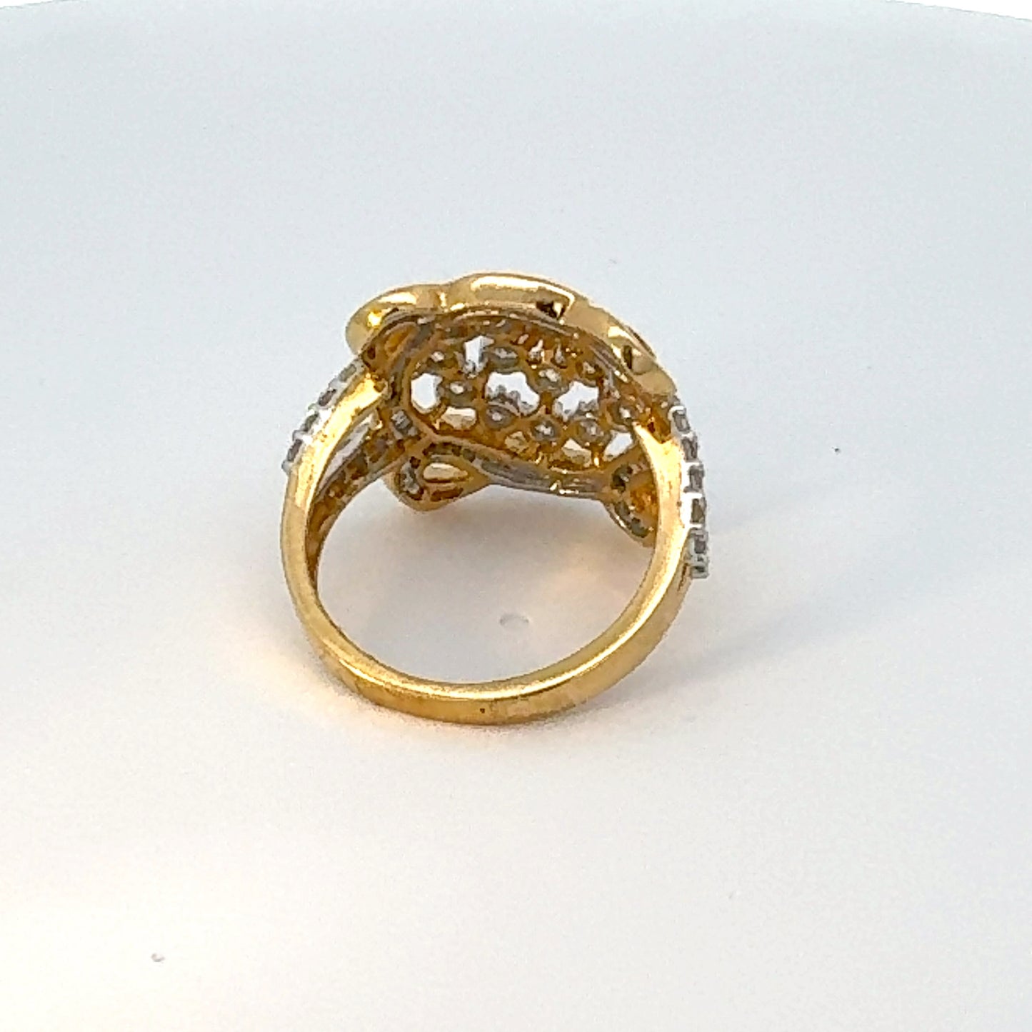 Natural Round & Baguette Ring