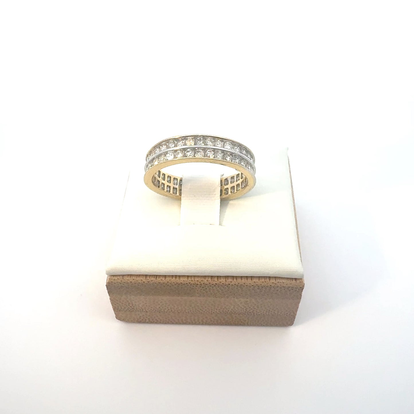 Diamond Channel Eternity Band