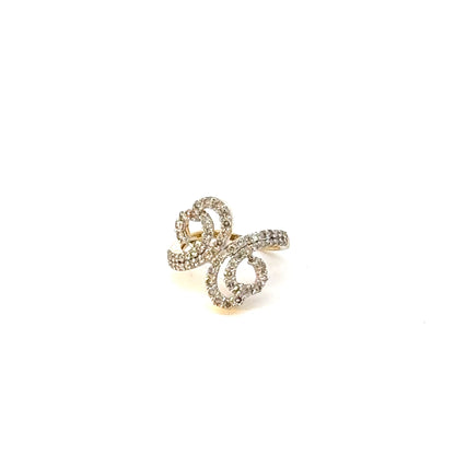 Elegant Diamond Loop Statement Ring