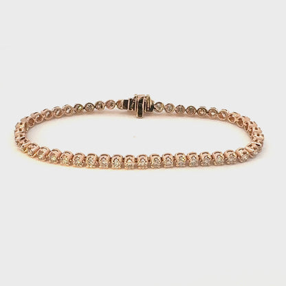 Tennis Bracelet in Rose Gold
