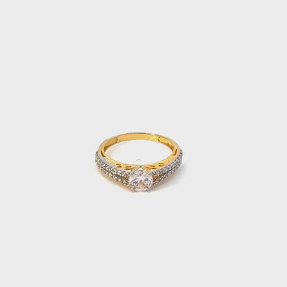 Elegant 1 ct Solitaire Promise Ring