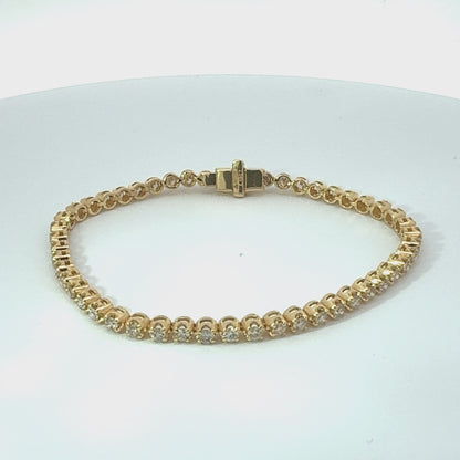 Tennis Bracelet Yellow Gold