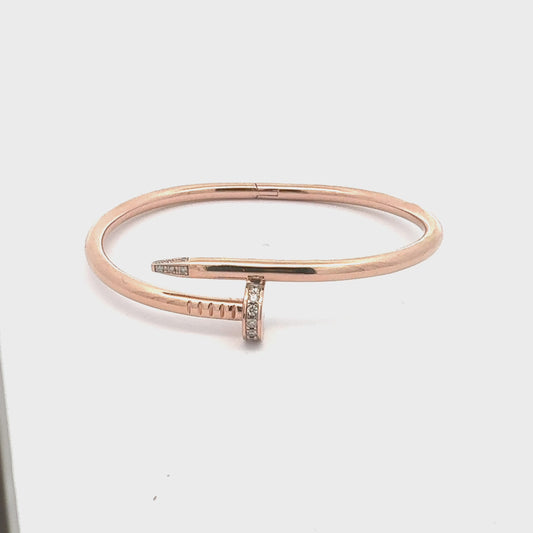 Nail It Rose Gold With Natural Diamonds