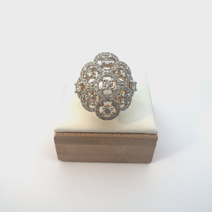 Luxury Diamond Cluster Statement Ring